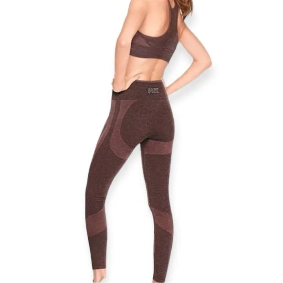 PINK Victoria Secret Purple Seamless High Waist Athletic Leggings Size S Yoga - Image 3