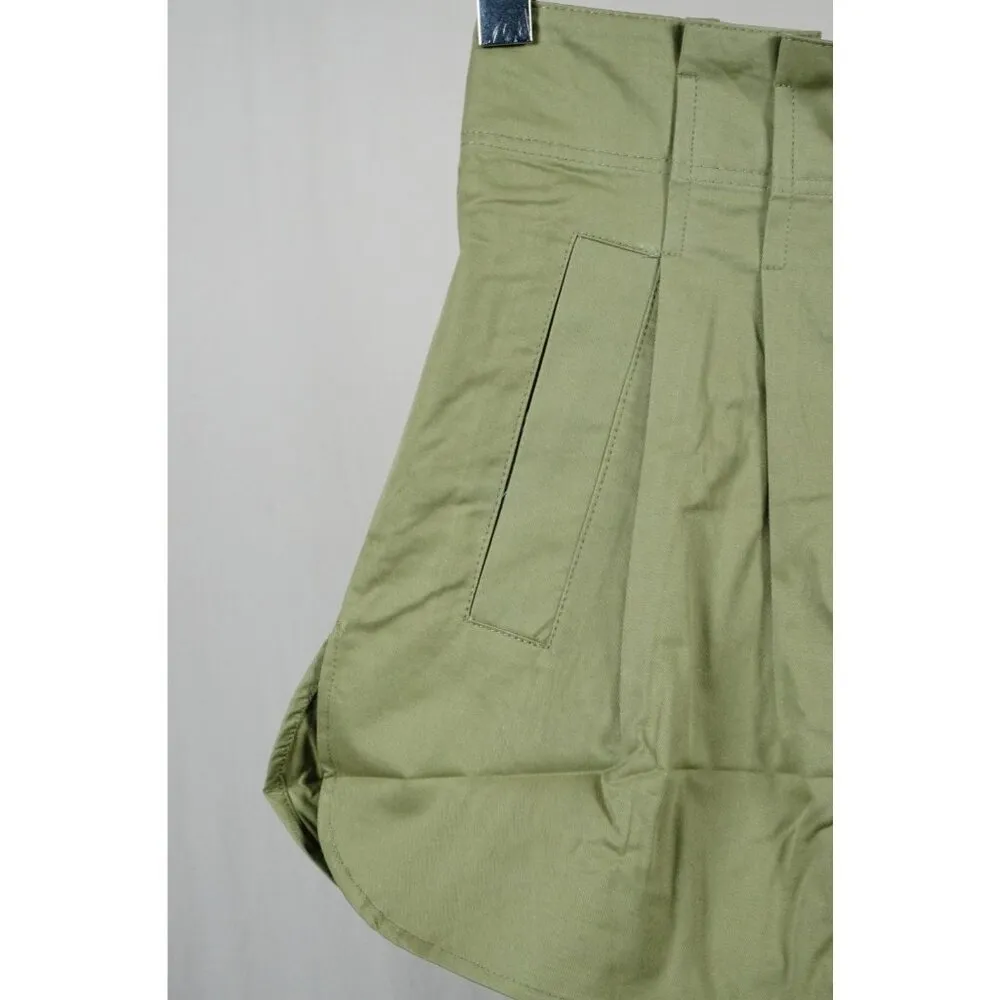 MABLE Melalonie High Waistband Shorts Olive Green Woman's Medium NEW!! - Image 8