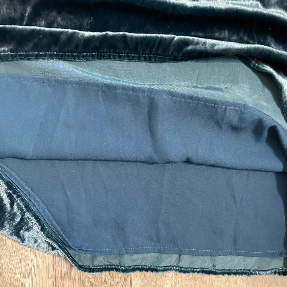 Charles Henry Womens Blue Velvet Sheath Dress Size Large - Image 12