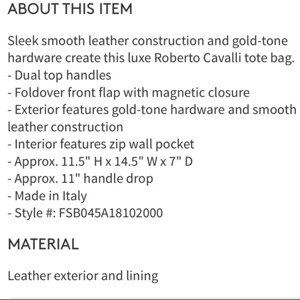 Roberto Cavalli Bold Red Tote NWT - Image 15