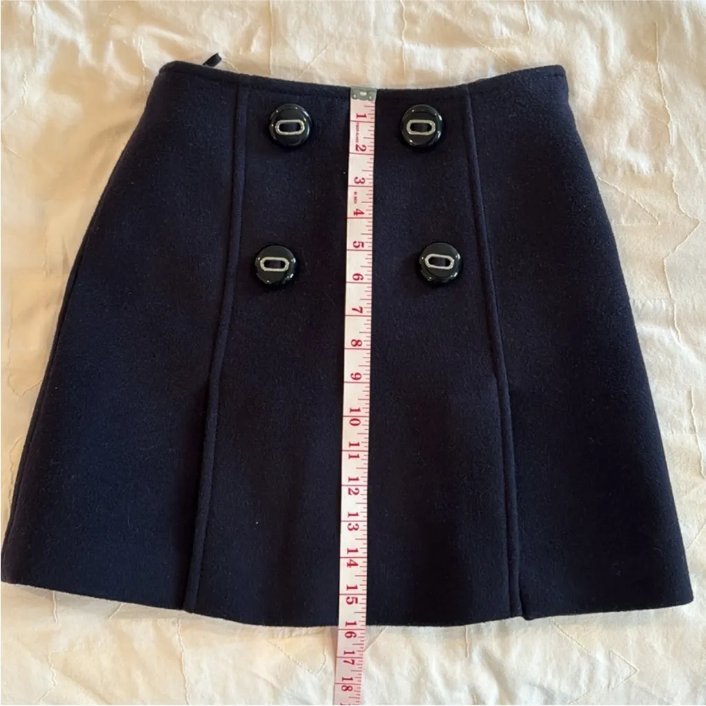 Prada navy blue wool Skirt - Image 10