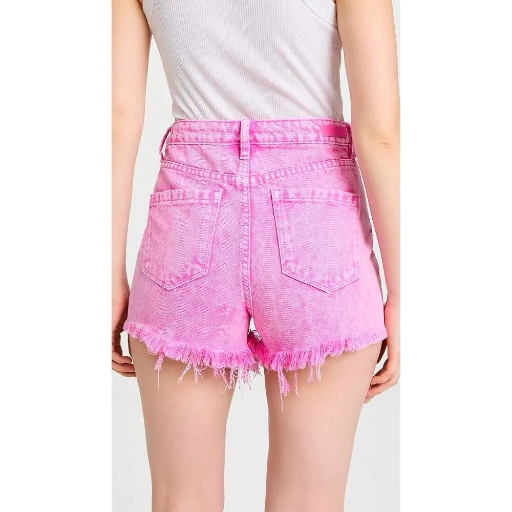 BLANKNYC The Reeve Flamingo High Rise Ribcage Shorts Size 30/10 - Image 2