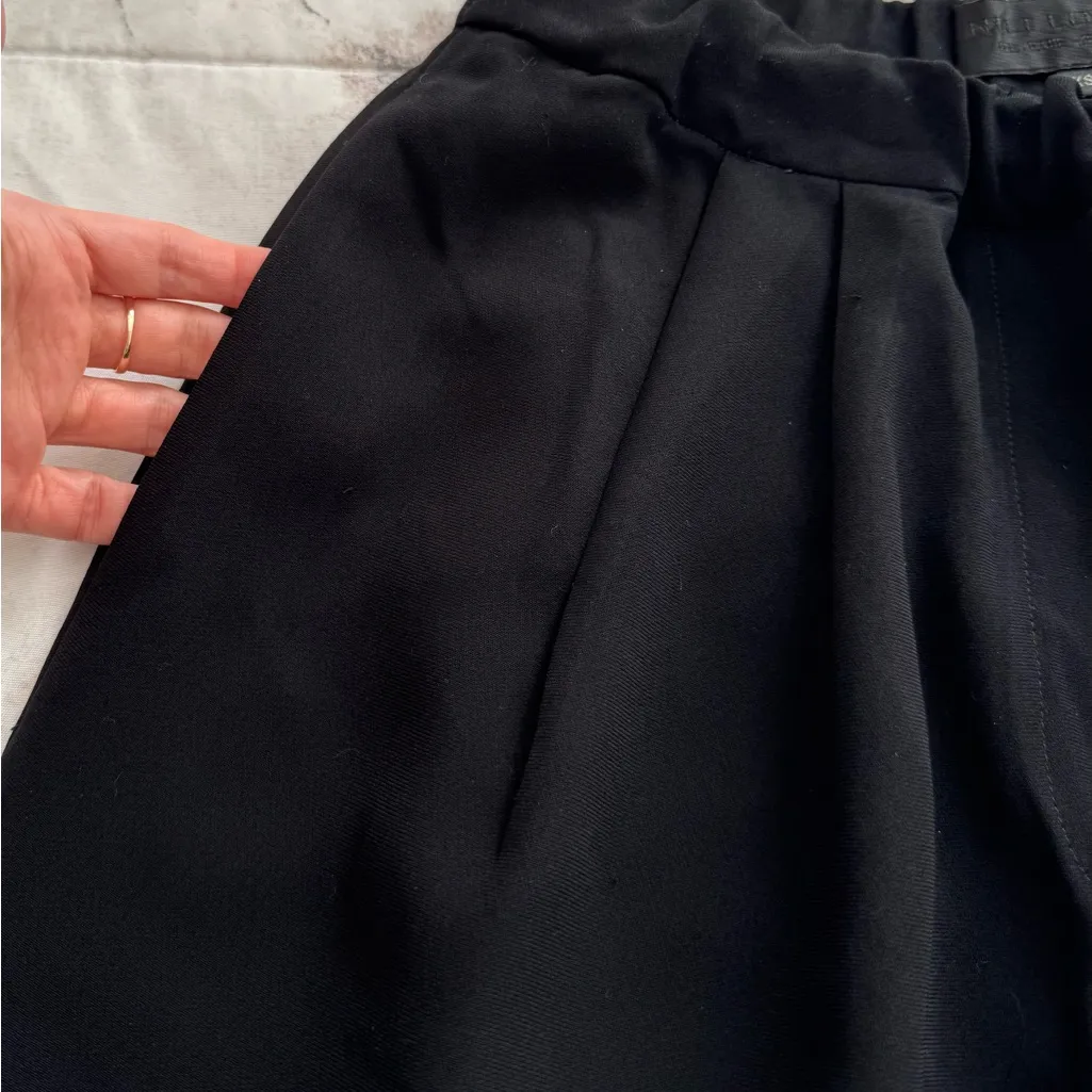 Nili Lotan Black elastic waist pull on slouchy Pants, size XS designer luxury - Image 7