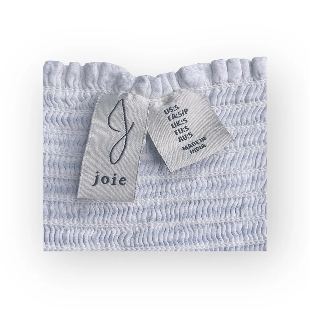 Joie ミ Floral Embroidery Lace Spaghetti Strap Sundress ミ Blue White Stripe ミ S - Image 5