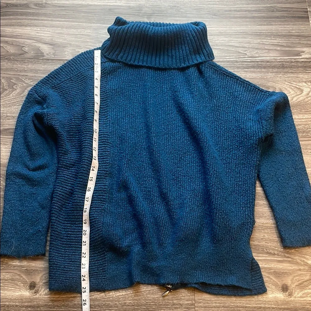 Faded Glory Navy Cowl Neck Sweater. Size Large (12-14) - Image 8