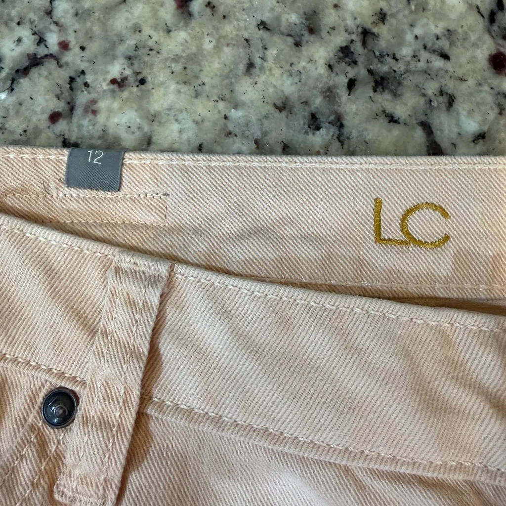 LC Lauren Conrad Light Peach Jean Shorts - Image 2