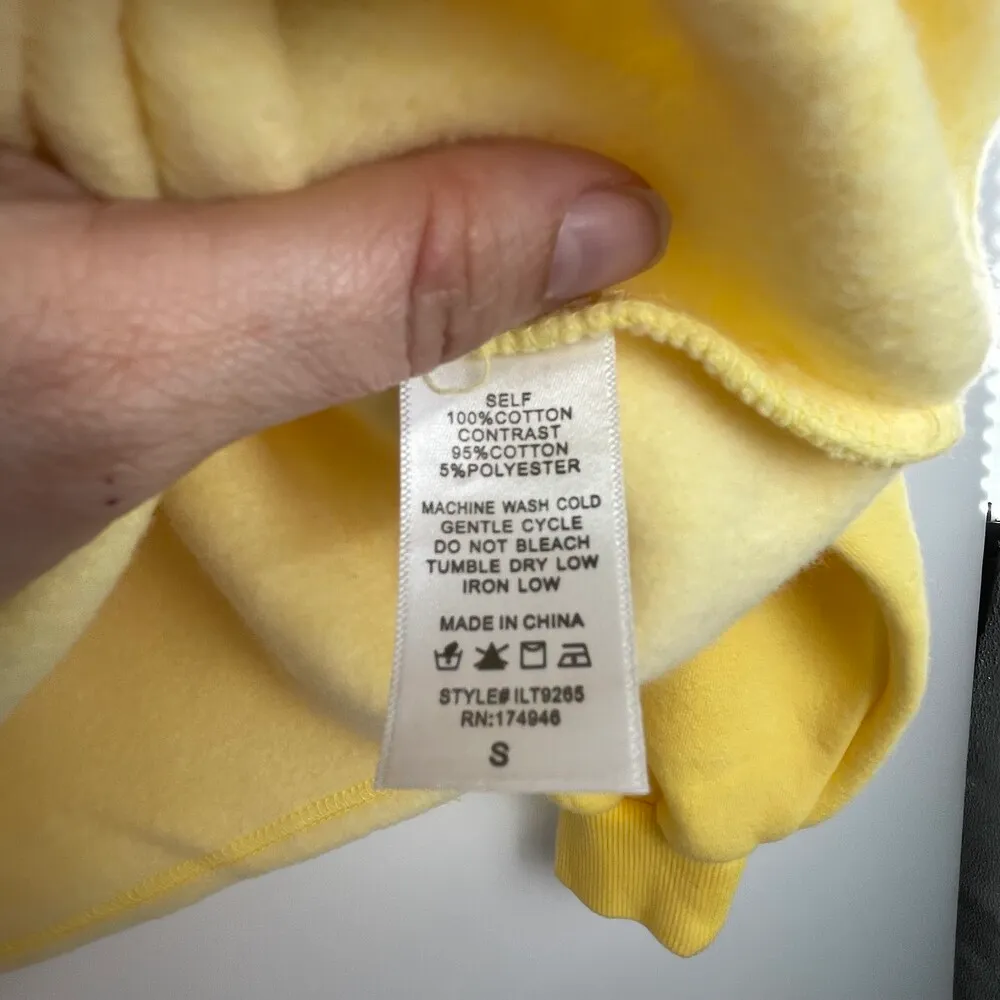 Hailey & Co Womens Long Sleeve Pastel Ombré Tie Dye Fleece Line Sweatshirt Small - Image 4