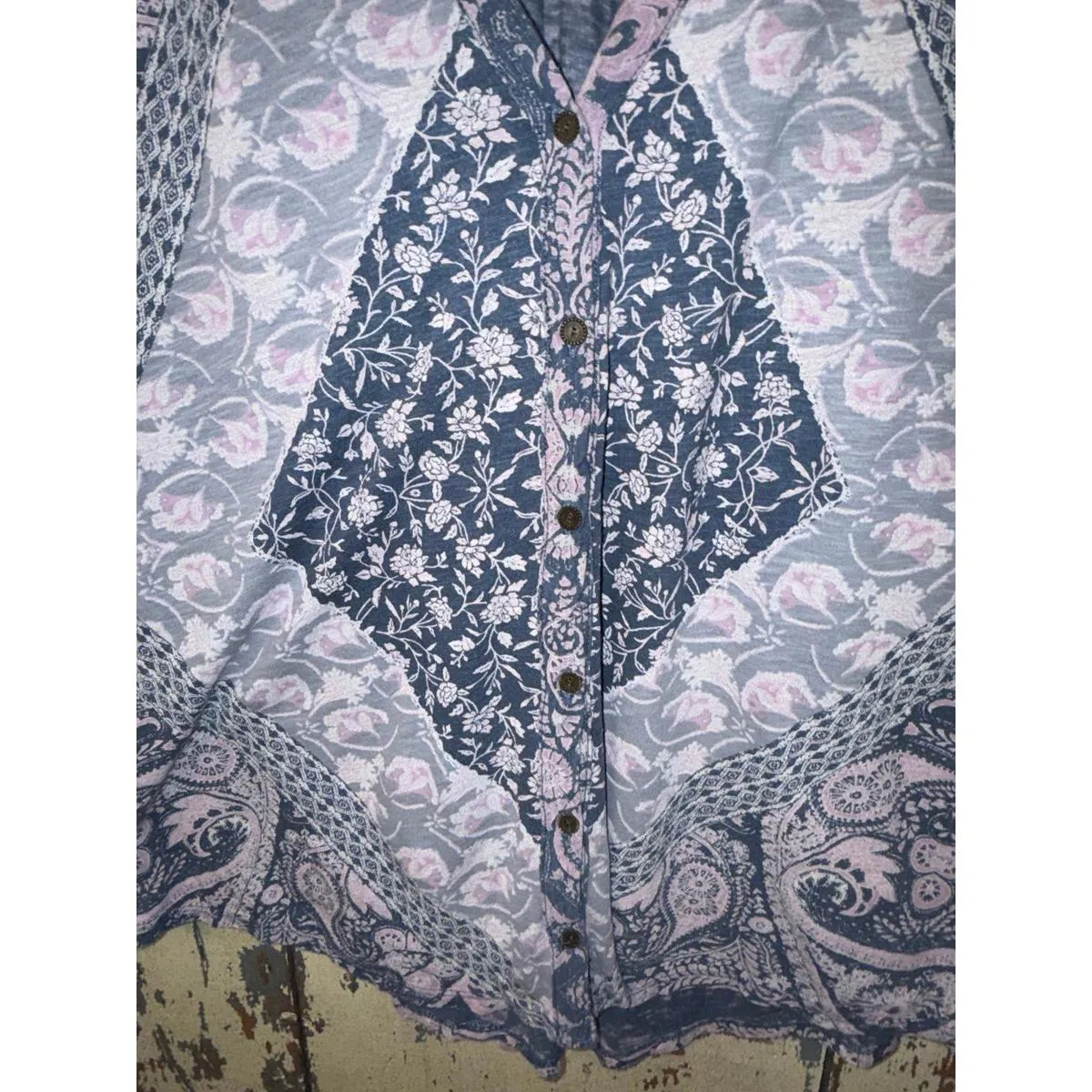 Lucky Brand Boho Blouse size Medium - Image 4