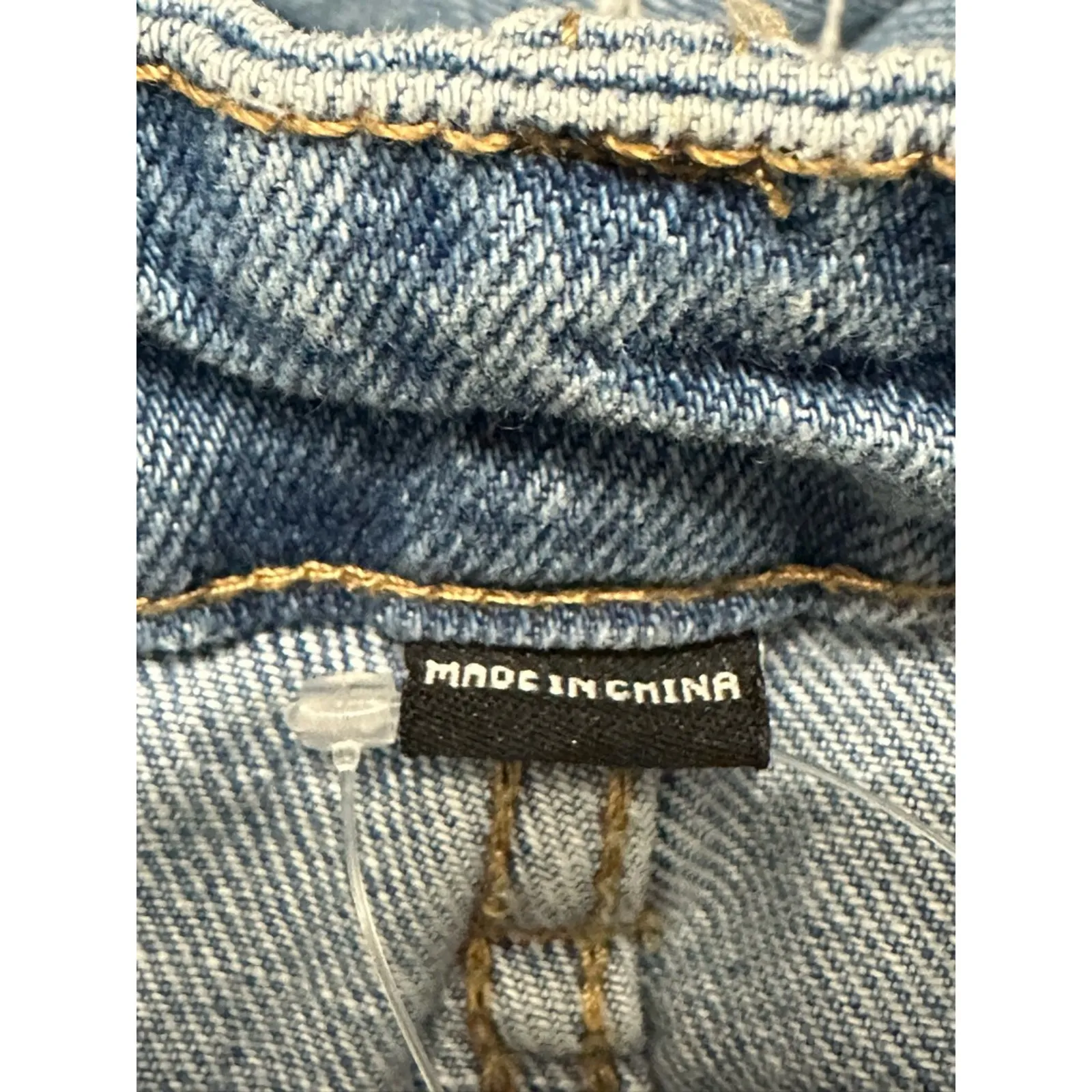 Blank NYC The Baxter Straight Leg Jeans Distressed High Rise Zip Women's 25 NWT - Image 10