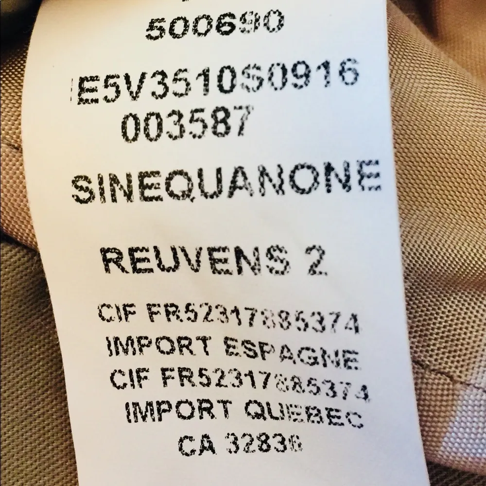 Sinéquanone jacket Tan Size 2 - Image 5
