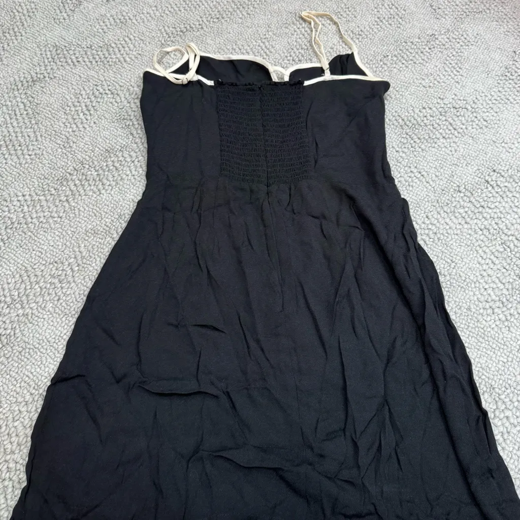 Reformation Black Mini Dress - Image 2