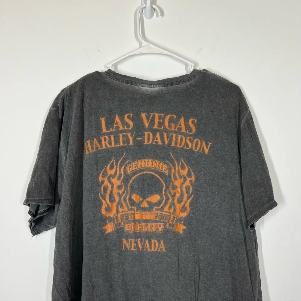 Harley Davidson Women’s Size XL?? SEE MEASUREMENTS Gray - Image 4