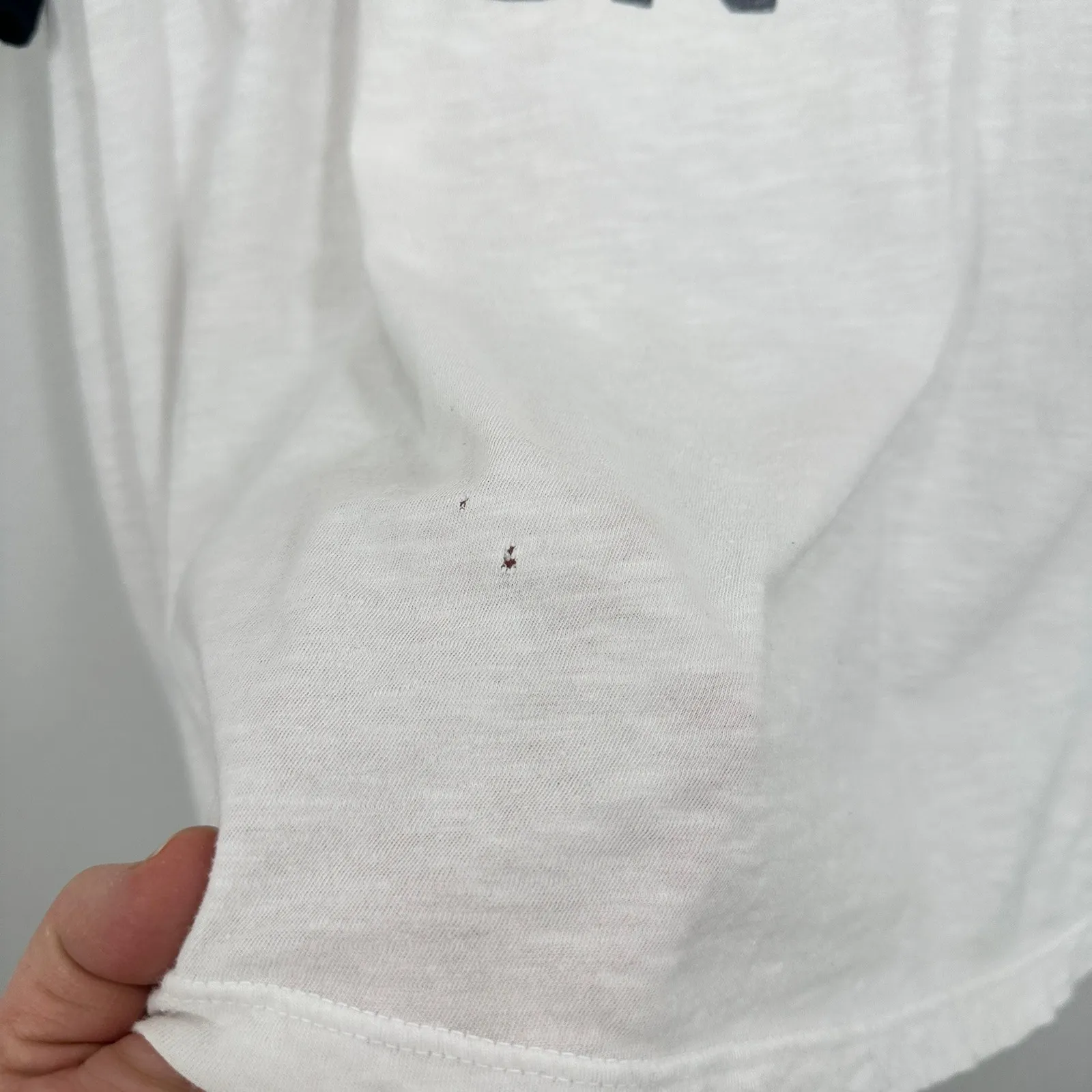 SUNDRY Womens White Sun Graphic Ringer Tee T Shirt Size XL Lightweight Casual - Image 4