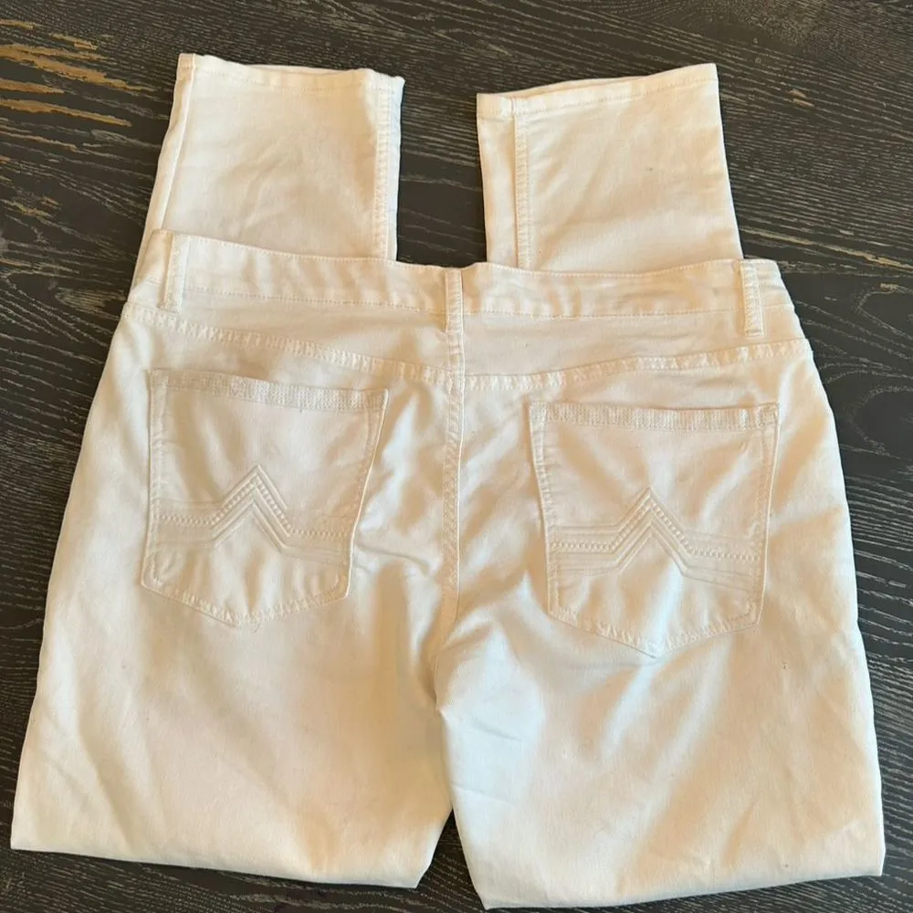 INC Women's Berlin Slim Straight White Jeans Size 36 Inseam 32 Casual Denim - Image 11