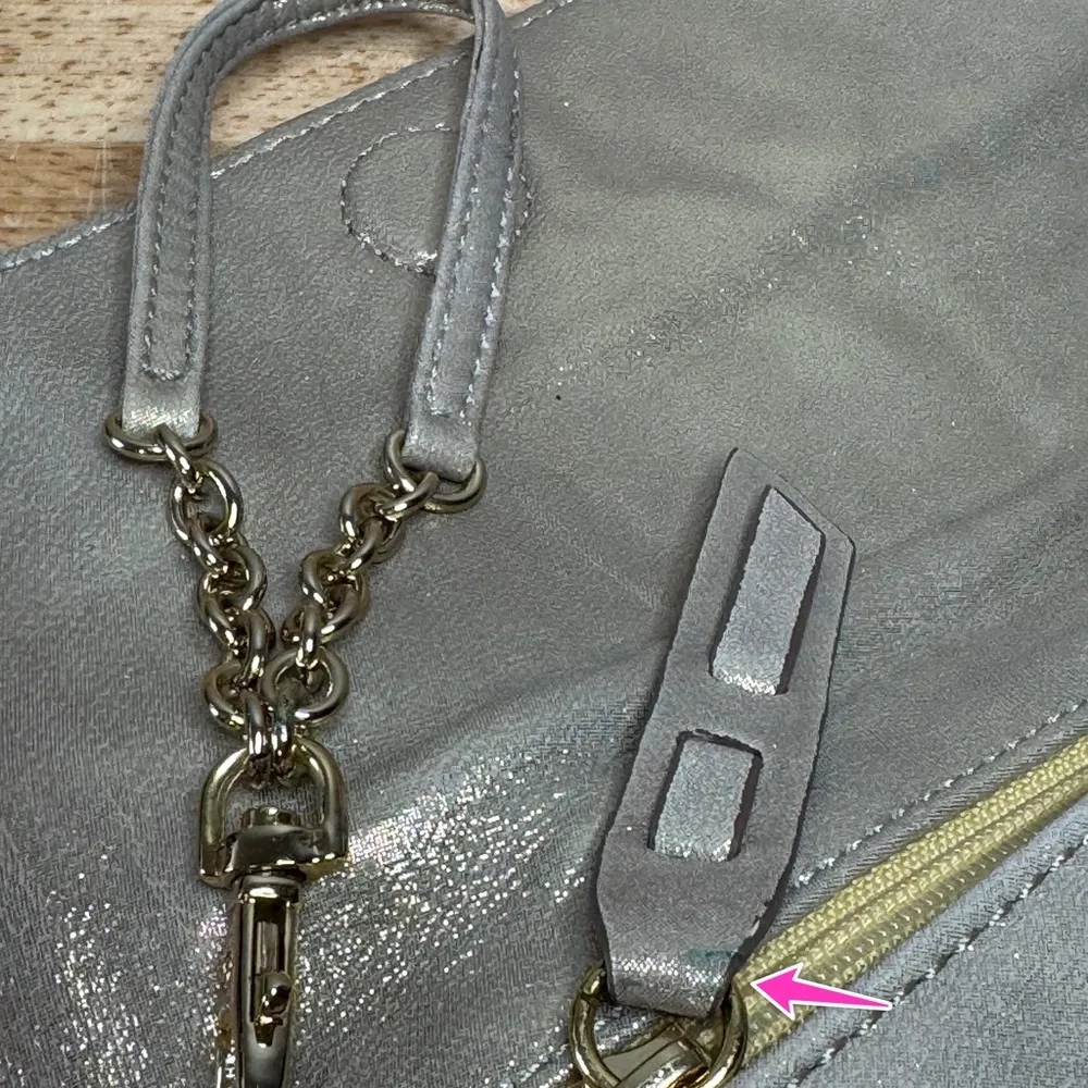 Stuart Weitzman Gold Studded Clutch Wristlet - Image 7