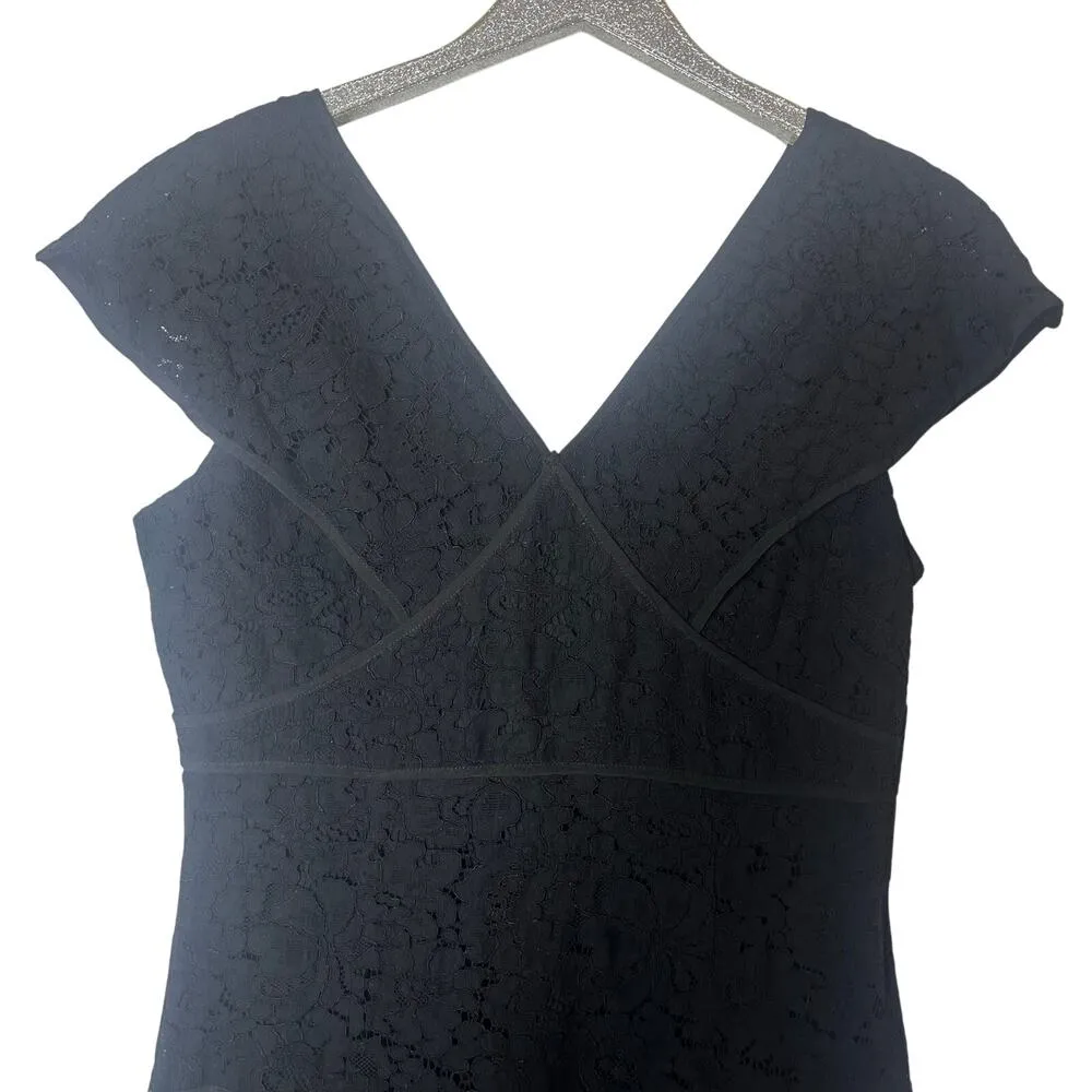 Nanette Lepore Black Lace V Neck Dress - Image 2