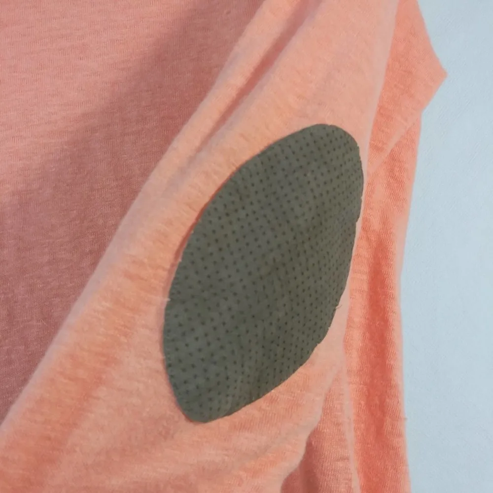 Massimo Dutti Orange Top Elbow Patches Size S - Image 2