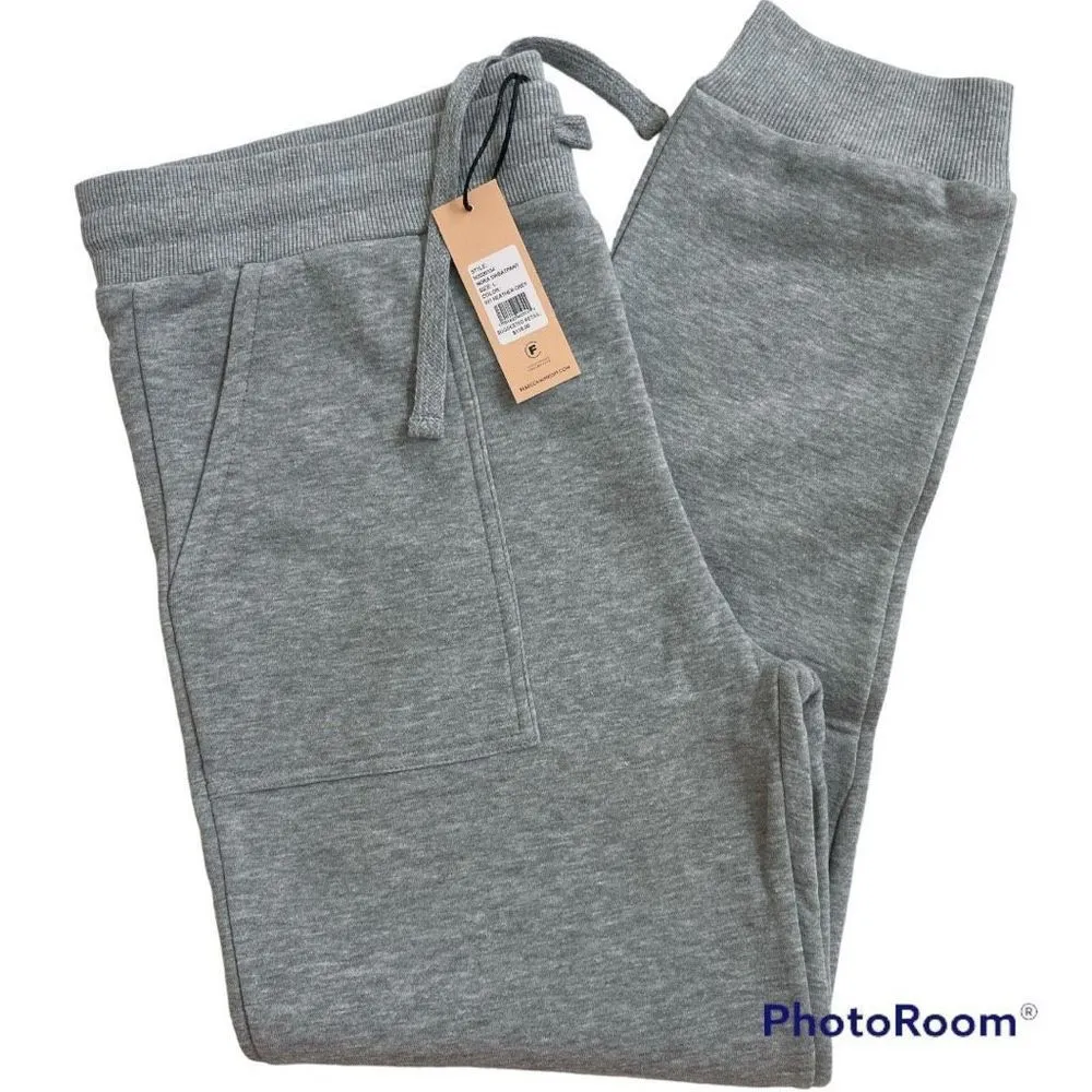 Rebecca Minkoff  Nora Sweatpants Joggers Heather Grey Large L New - Image 3