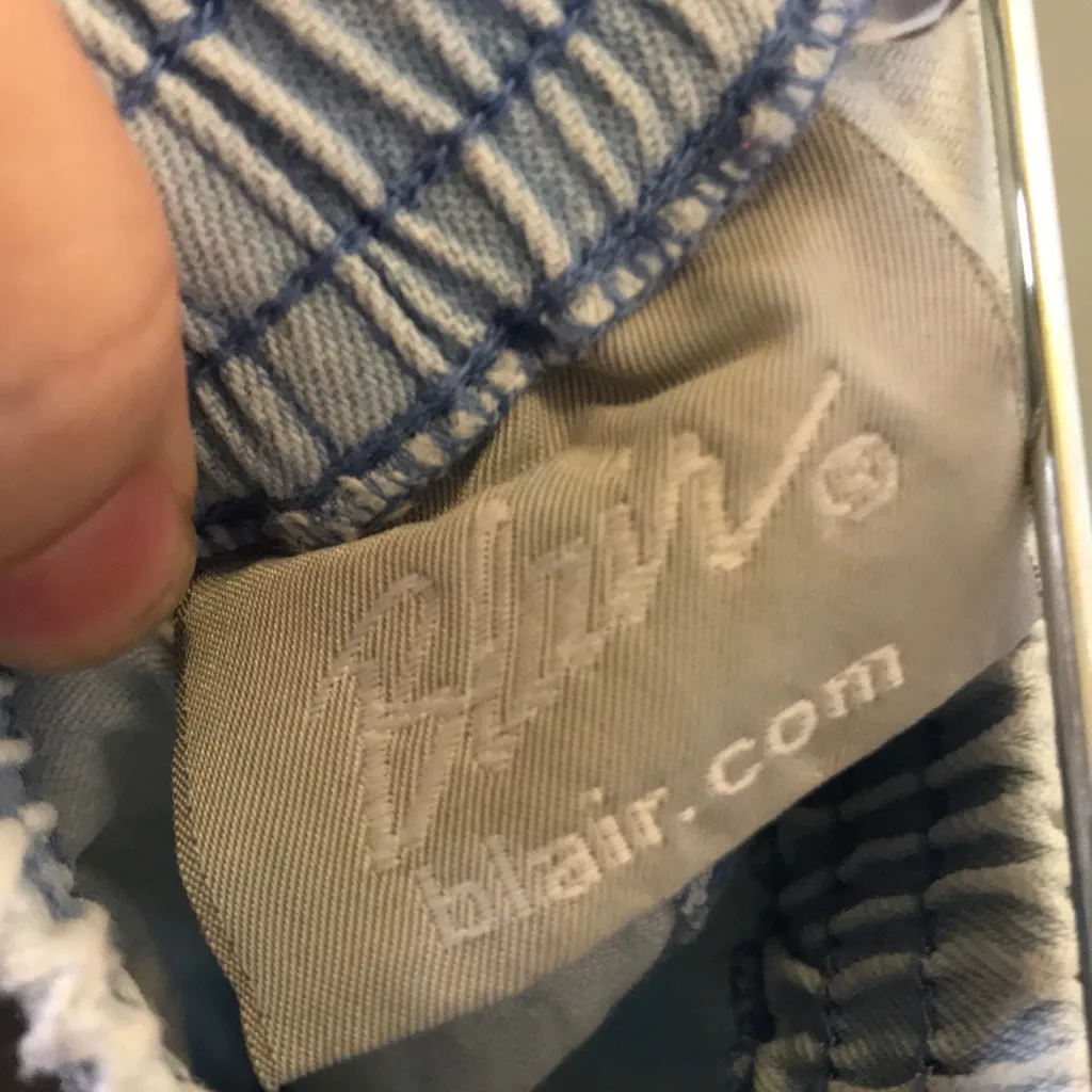 Vintage wide leg Blair embroidered lounge pant jean m - Image 8