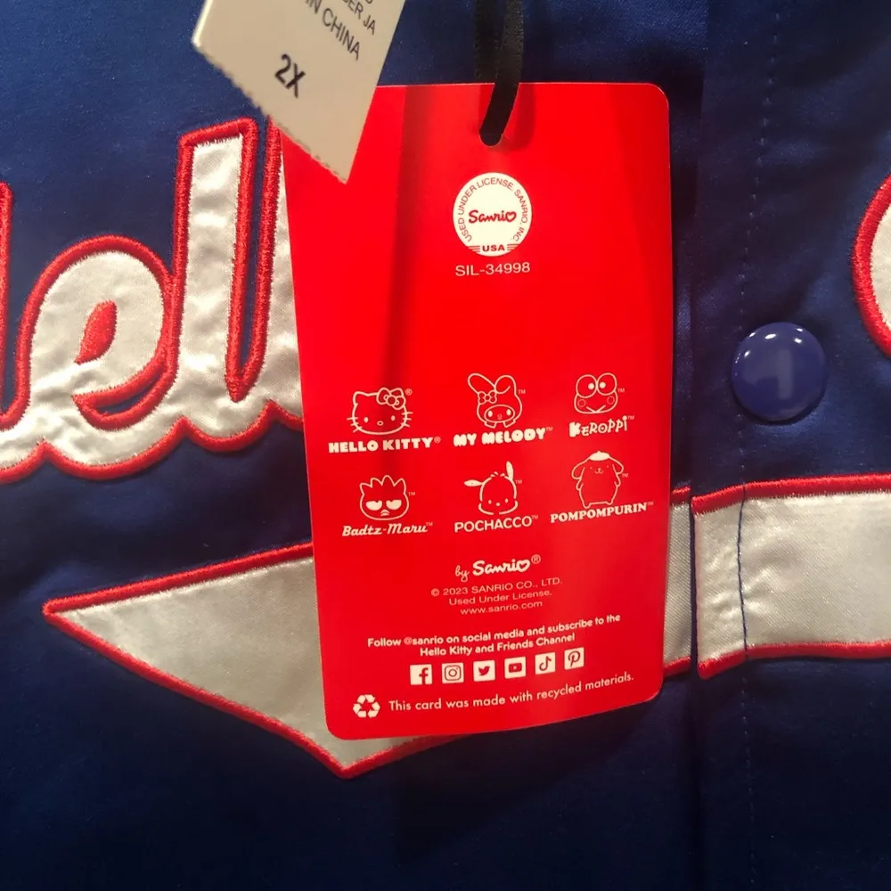 NEW  and Friends Blue Bomber Jacket Adult size XXL / 2XL - NWT - Image 5