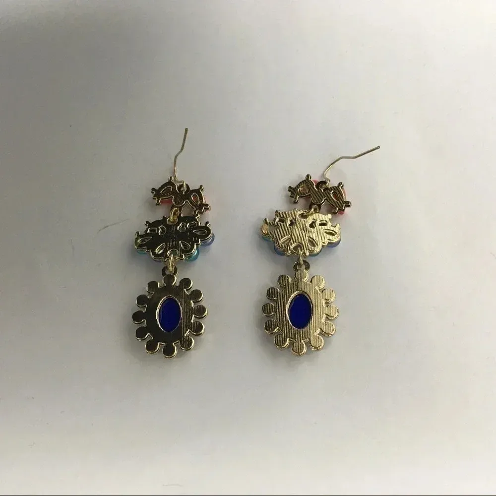 Multi Color Drop Dangle Hook‎ Earrings - Image 3