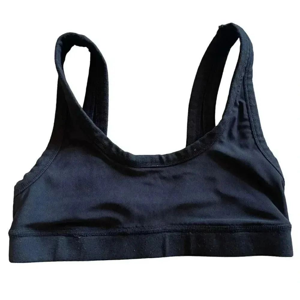 SKIMS BLACK SPORTS ATHLETIC YOGA BRA LIGHTWEIGHT SZ S #1462 - Image 3