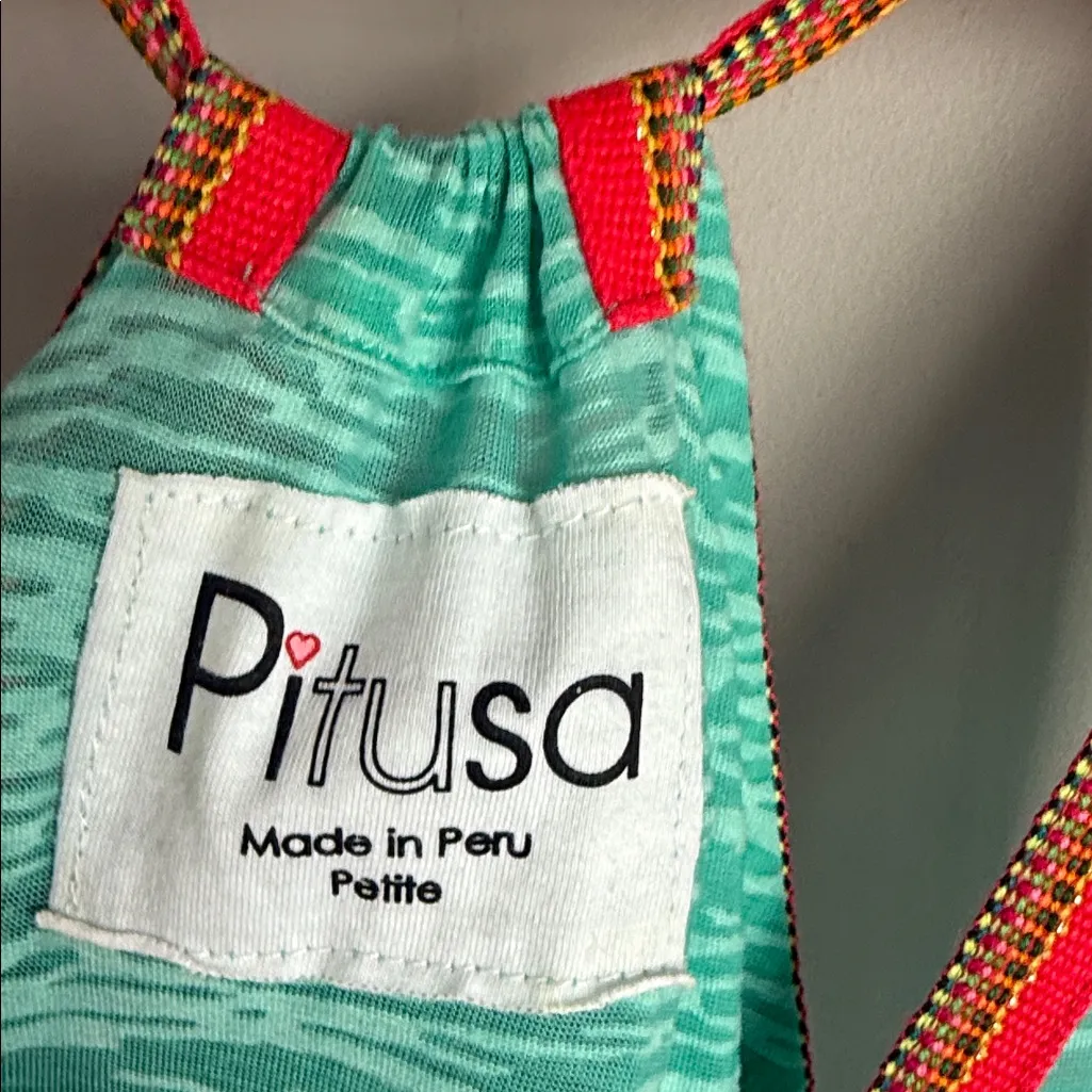 Pitusa Inca Sun Dress Green - Image 7