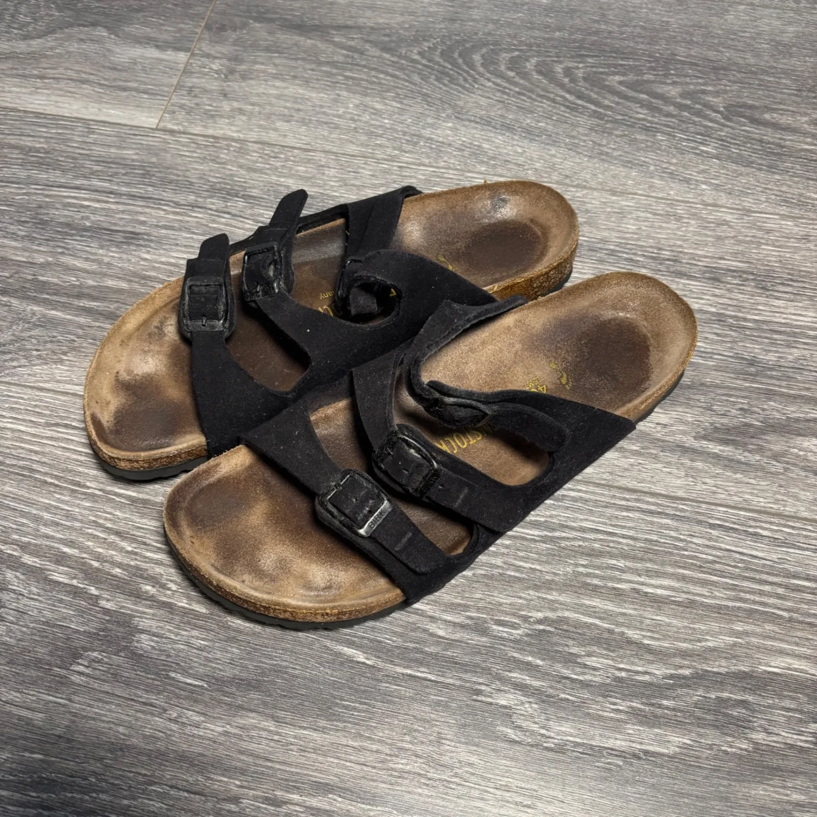 Birkenstock Women's Florida Black Soft Footbed Sandal EU40 Womens 9 Mens 7 - Image 3