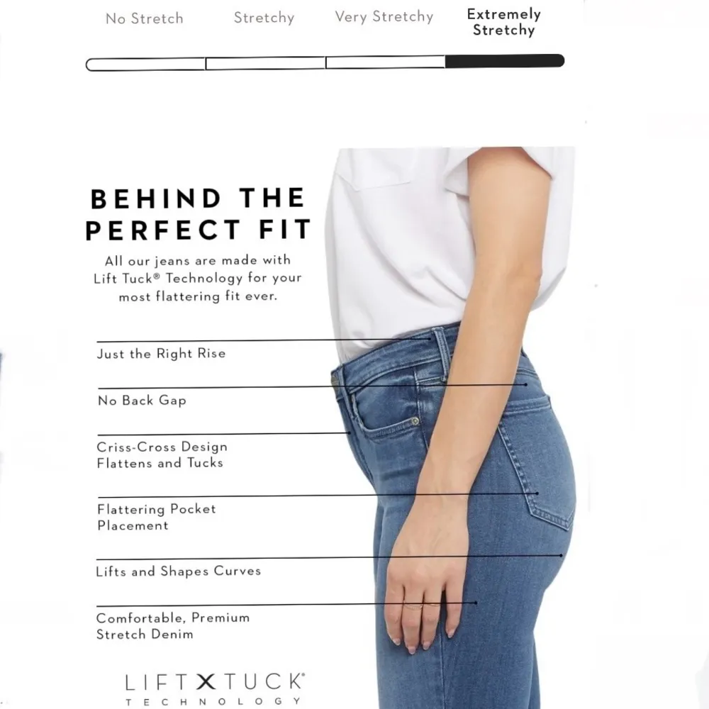 Sheri Slim Dark Wash Lift Tuck Technology Jeans Size 14 - Image 6