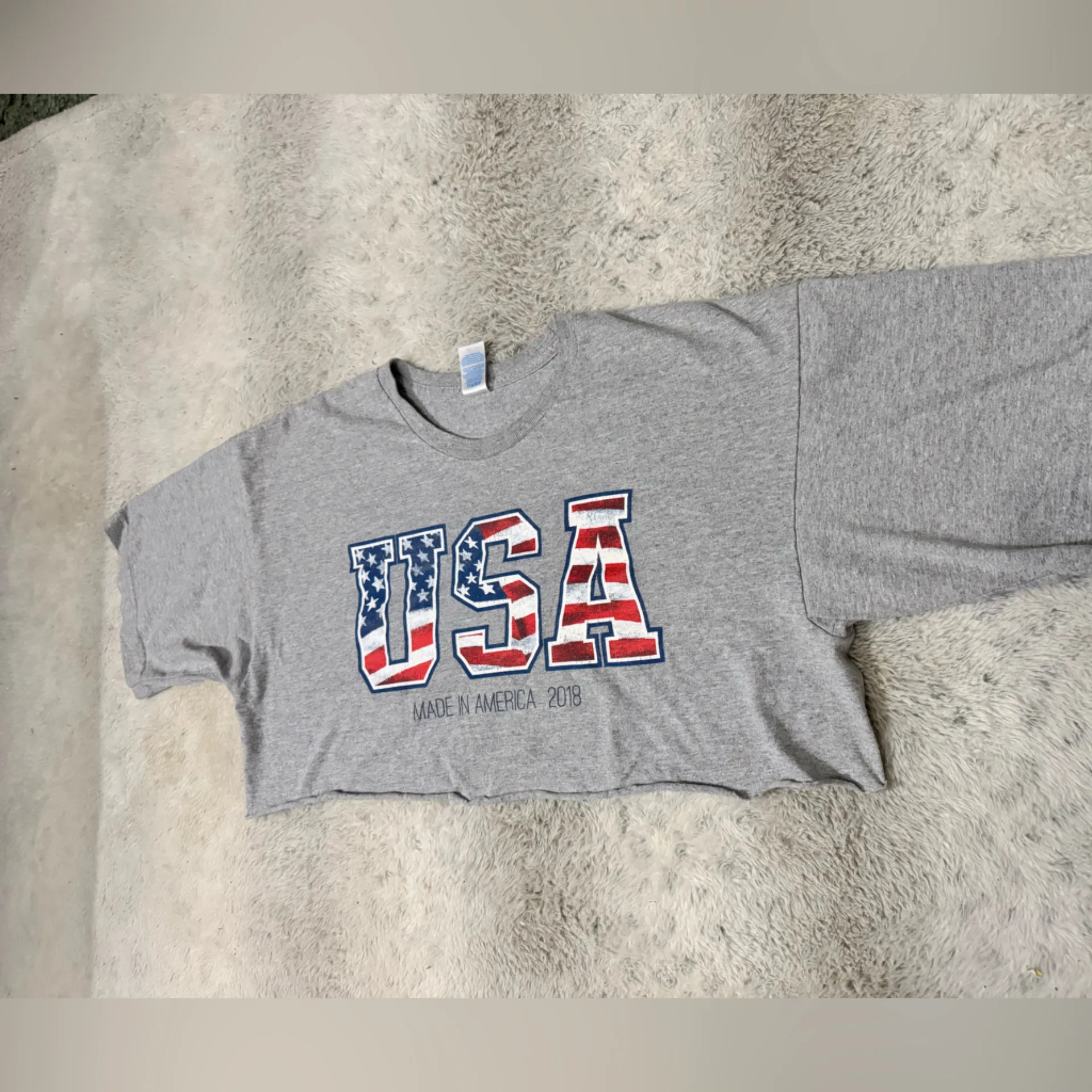 Gray USA Graphic T - Image 2