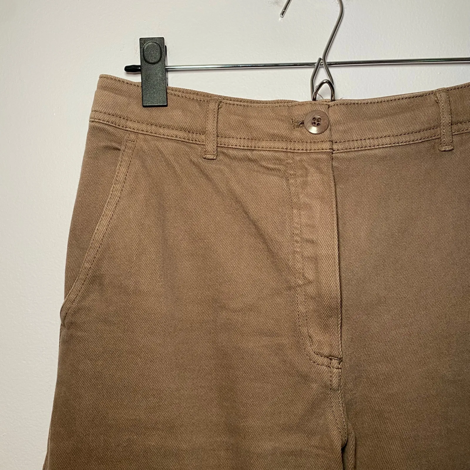 Wilfred Free Brown Baggy Cargo Pants Cotton Blend High Rise Utility Women size 6 - Image 4