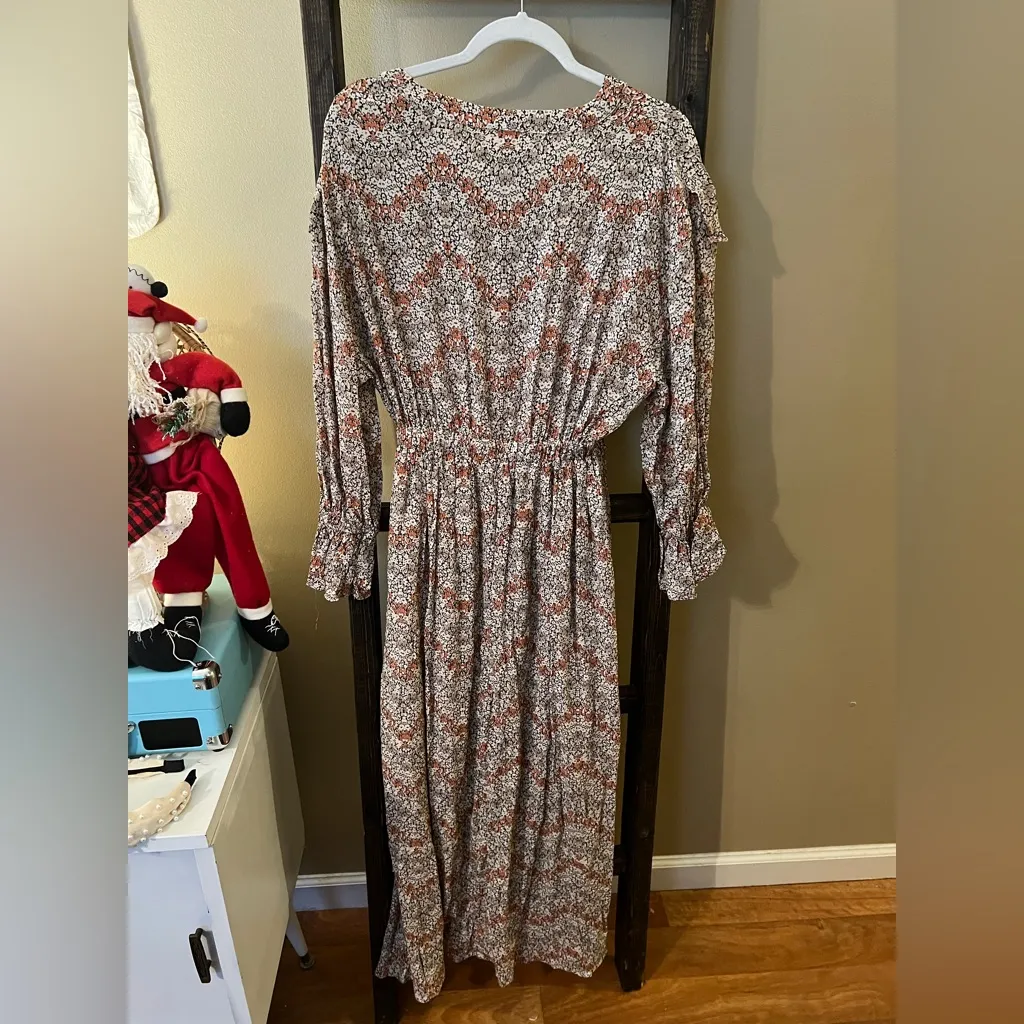 Promesa Floral Ruffle Long Sleeve Dress - Image 5