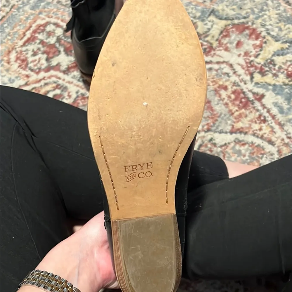 Frye Black Leather Ankle Boots - Image 10