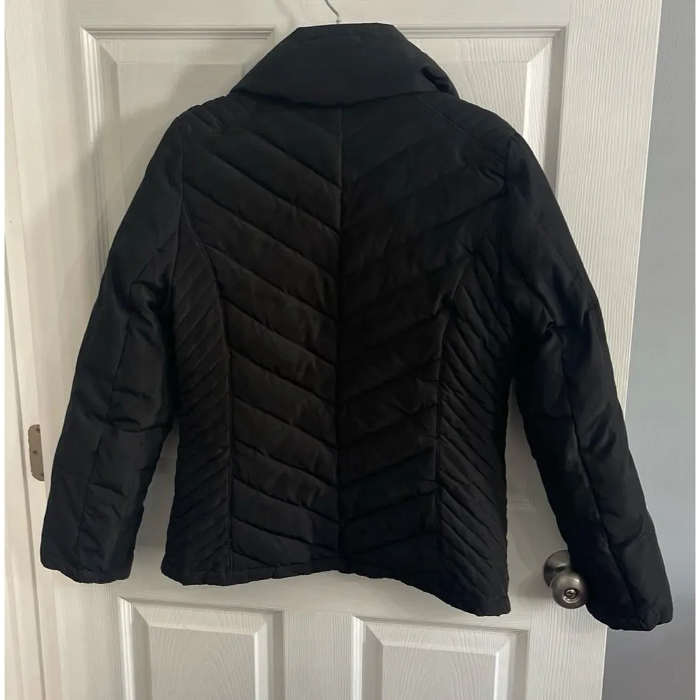 Kenneth Cole Reaction Down Feather Jacket Women's Size Medium Black - Image 3