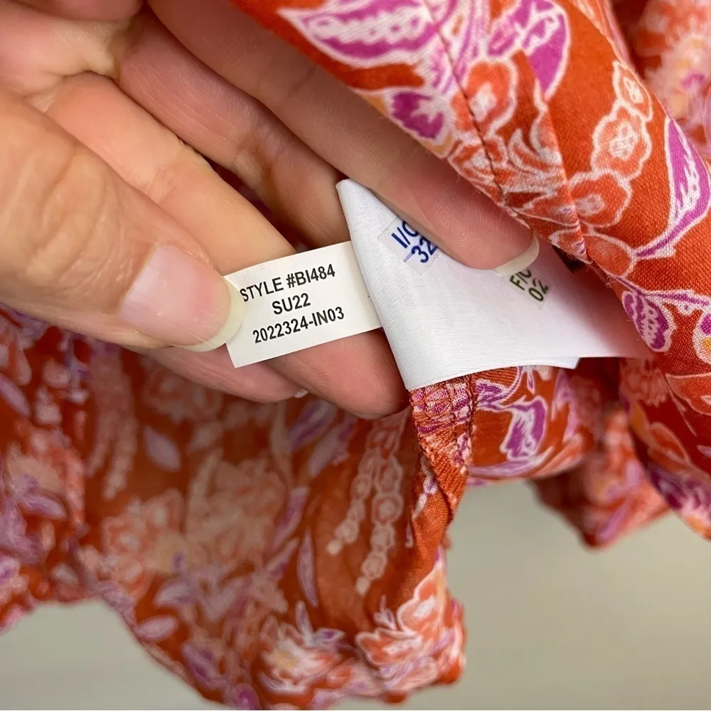 J. Crew Floral Long Sleeve Top in Painted Block‎ Print XS - Image 8