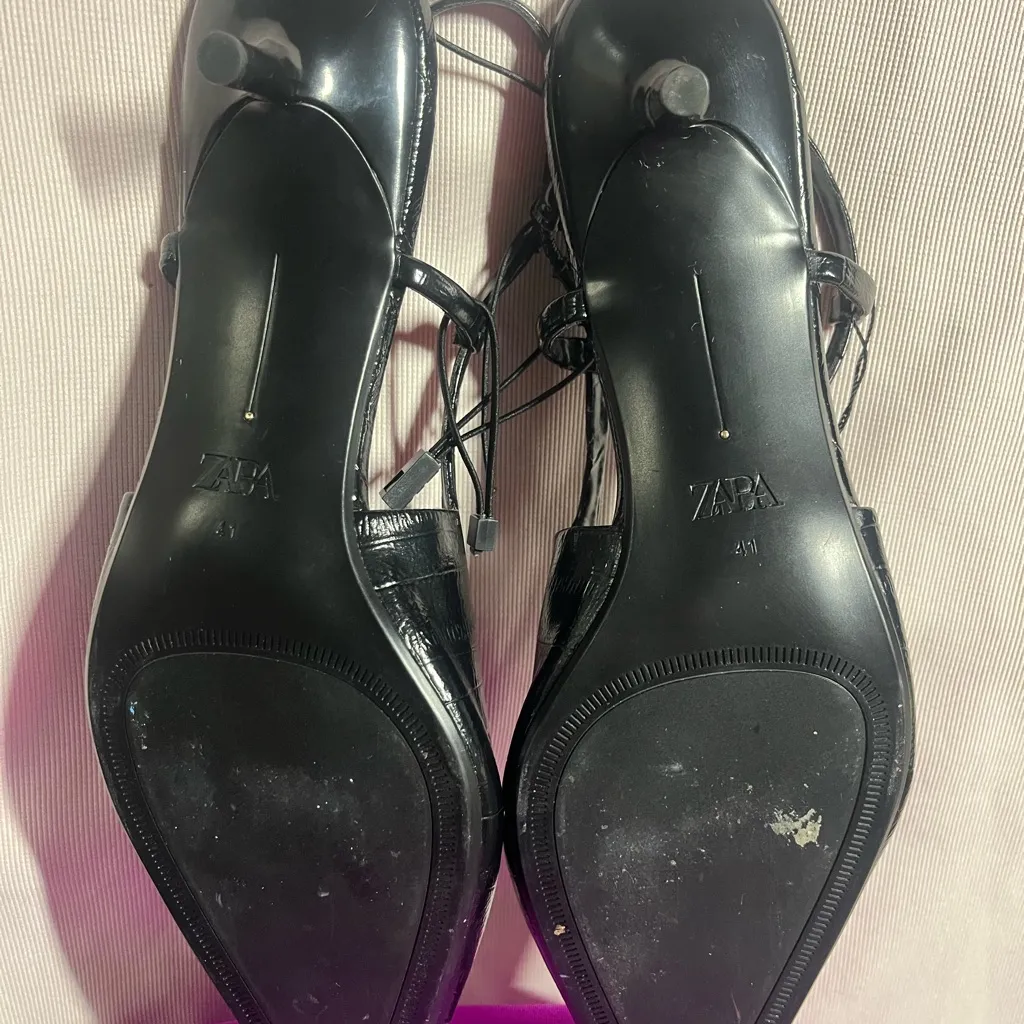 Zara Sleek Black Women's Heels - Image 7