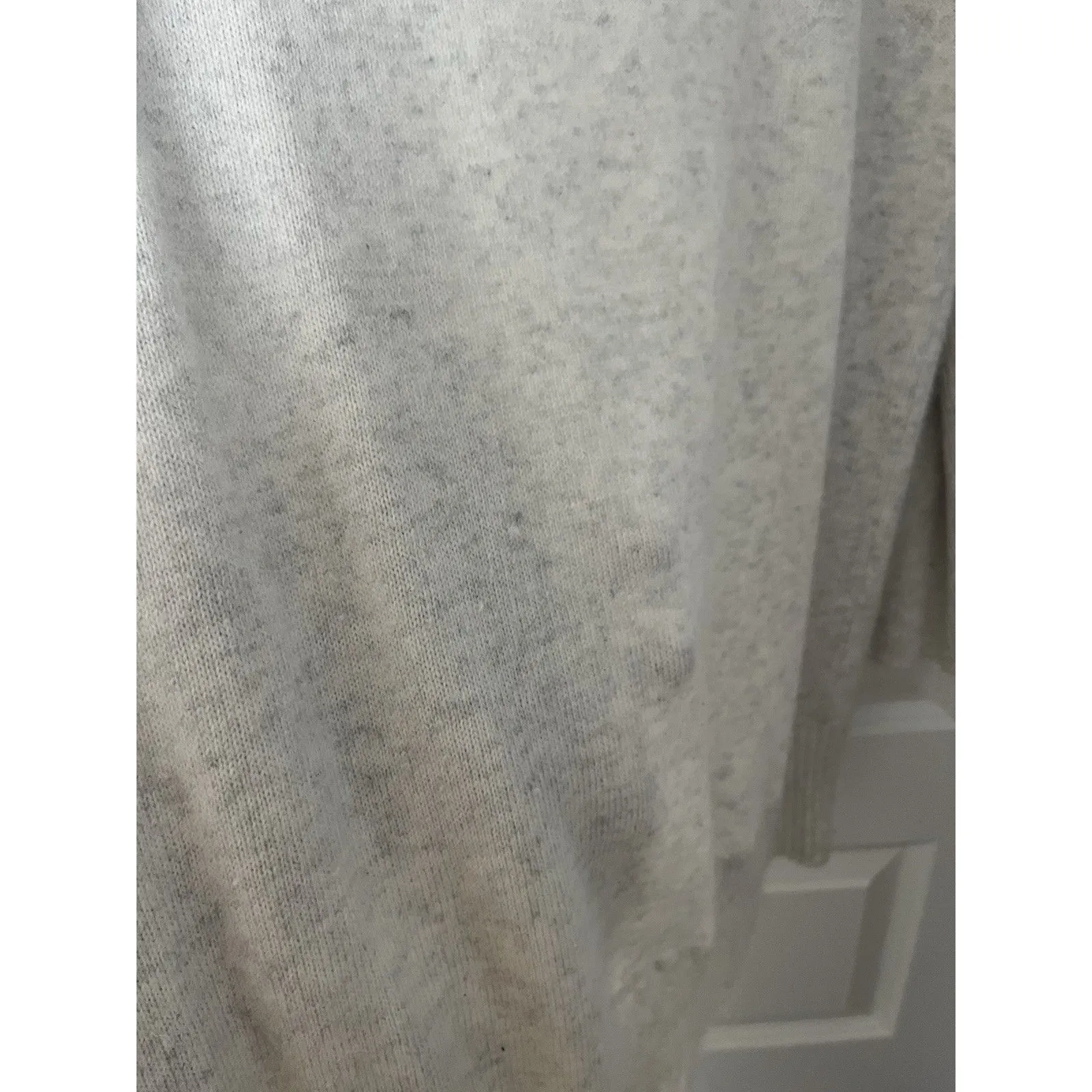 Gap Body Angora Blend  Light Gray Open Front Cardigan Size Medium  Cozy Lounge - Image 4