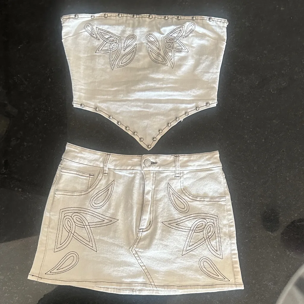 Western Denim Two Piece Set - Image 6