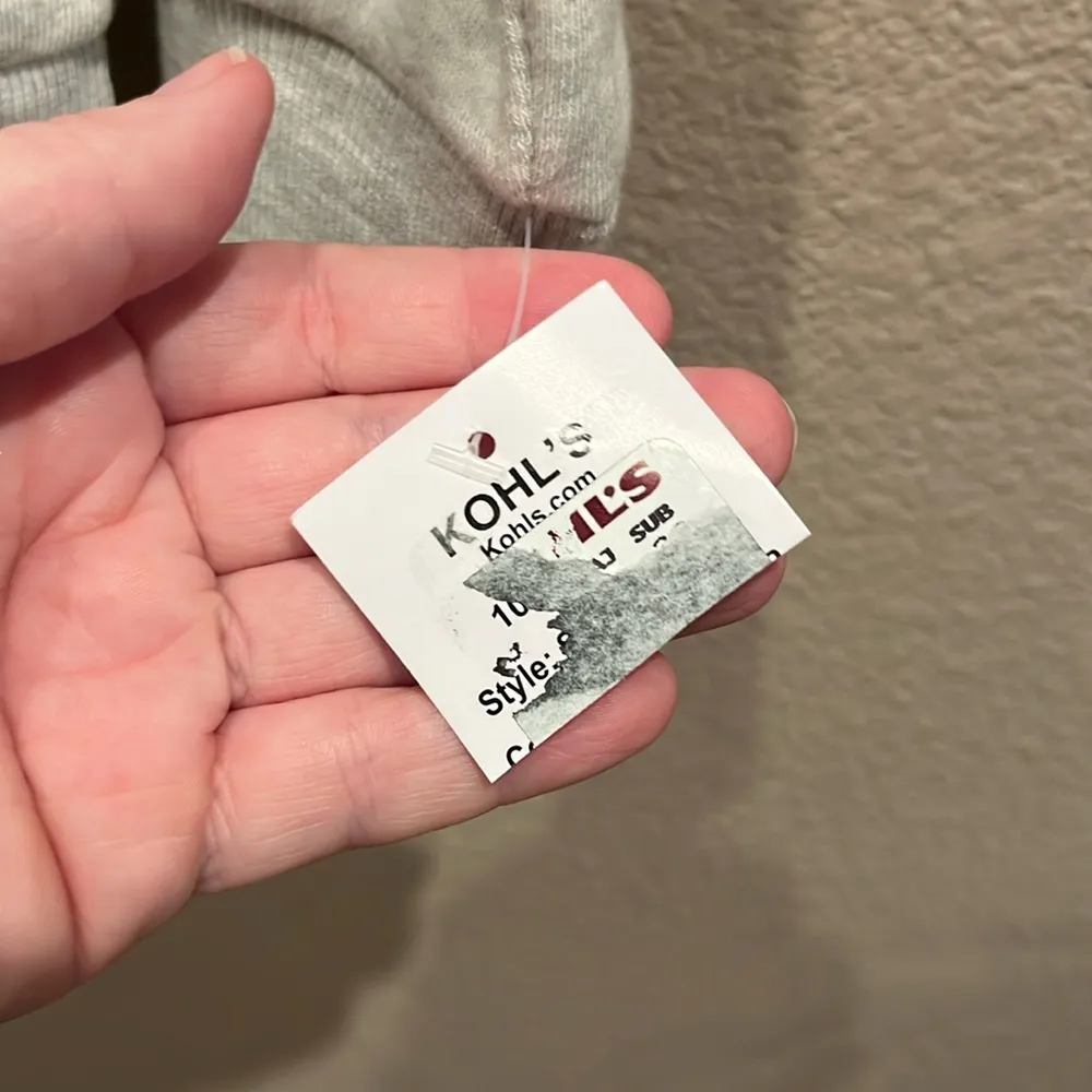 New Snoopy Woodstock Buffalo Check Plaid Women’s Crewneck Sweatshirt Size Large Gray - Image 5