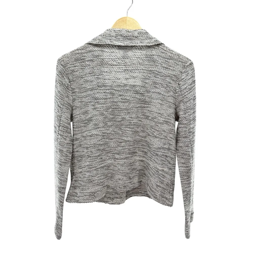 NWT 14th & Union Zip Up Long Sleeve‎ Jacket Women S Grey Marled Zip Up Moto Coat - Image 5