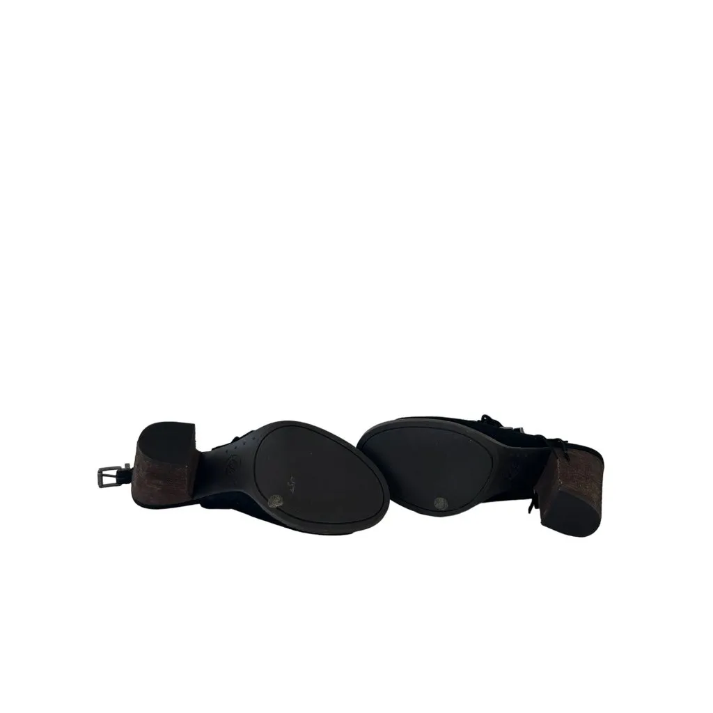 LUCKY BRAND Womens Liennah Black Fringe Heels Size 8 - Image 6