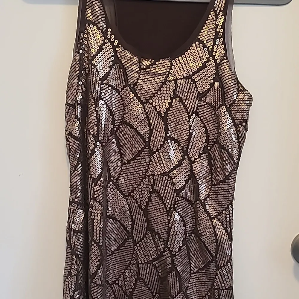 Chelsea & Violet Dress Size Small Racerback Sequin Mini - Image 3