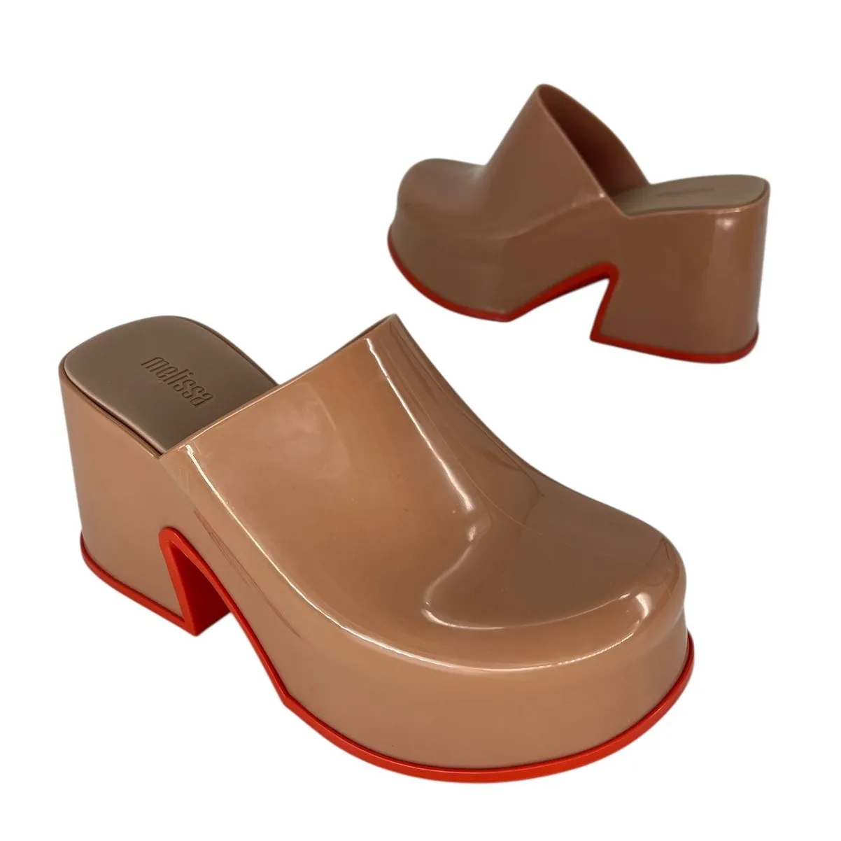 Melissa  Mia Brown Platform Clog - Image 5