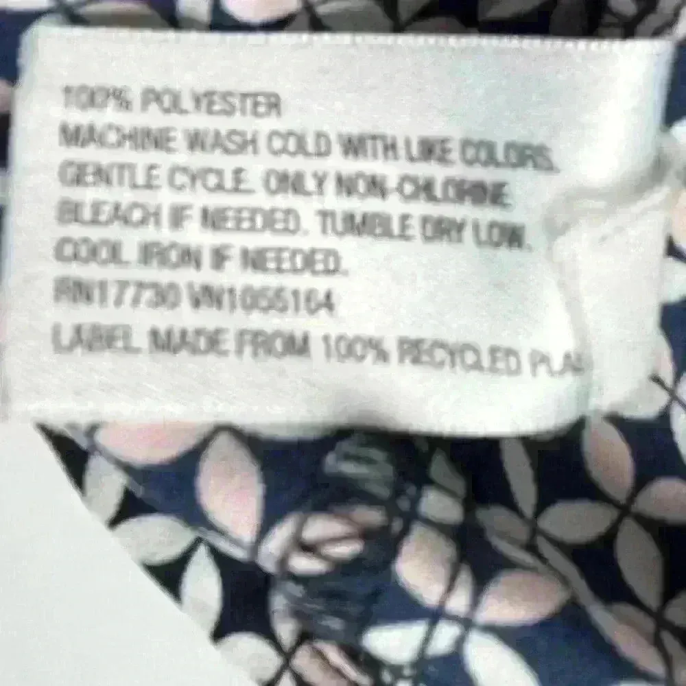 Merona Women's XL Black Pink Geometric Long Sleeve Scoop Neck Blouse - Image 7