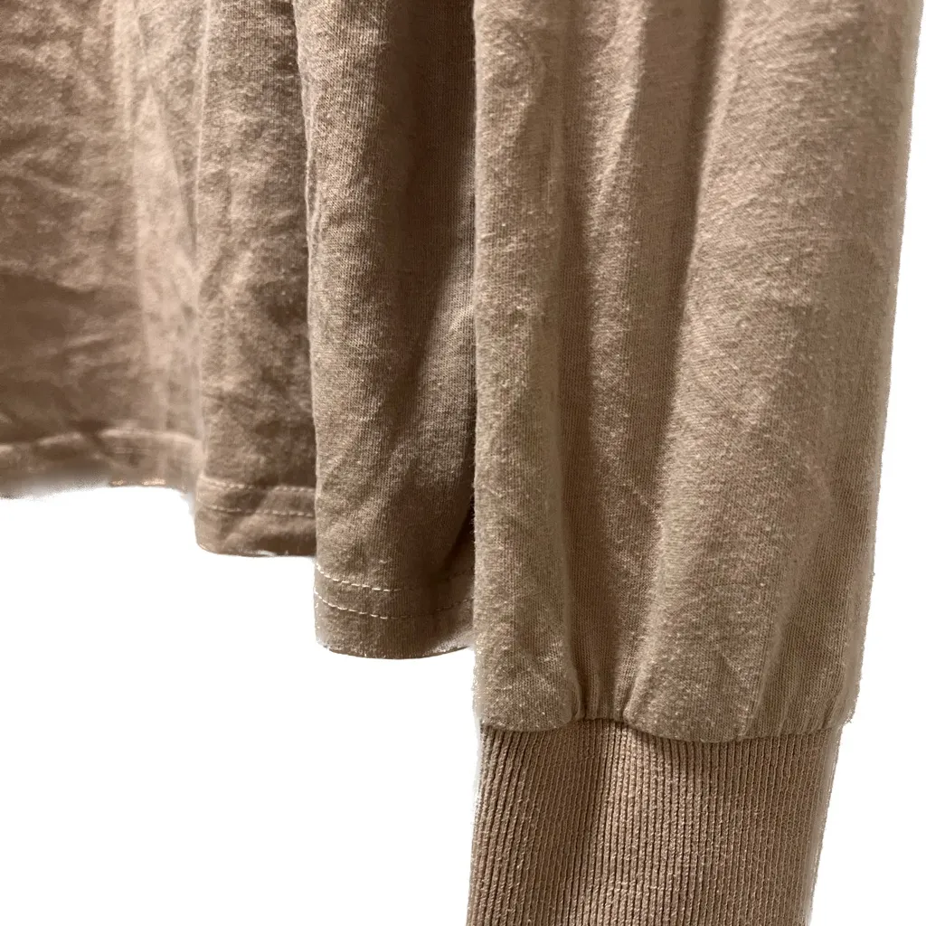 Forever 21 tan nude oversized Long Sleeve size large - Image 3