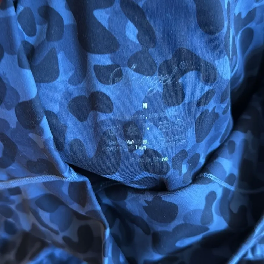 Sunzel Leggings Medium Blue Leopard Print Blue - Image 3