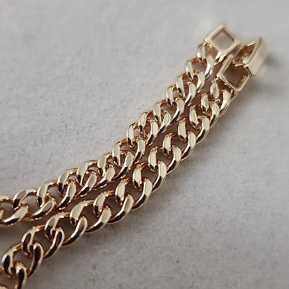 Gold Filled Chain Link CZ Glam Bracelet - Image 4