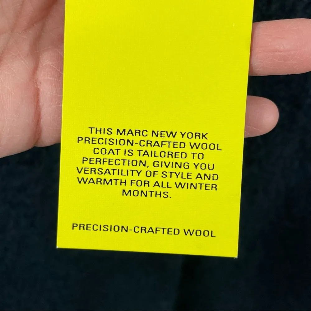 NWT Marc‎ New York Paige Dark Teal Wool Blend Boucle Coat Size 14W - Image 9