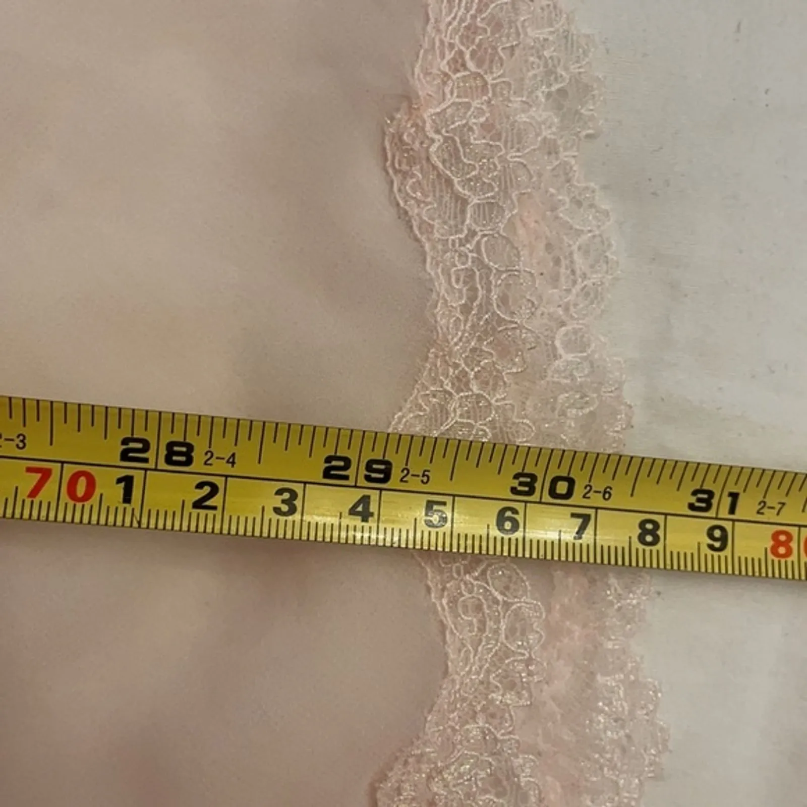 Victoria's Secret Pale Pink Négligée Lace Trim Womens Size Small Sheer - Image 7