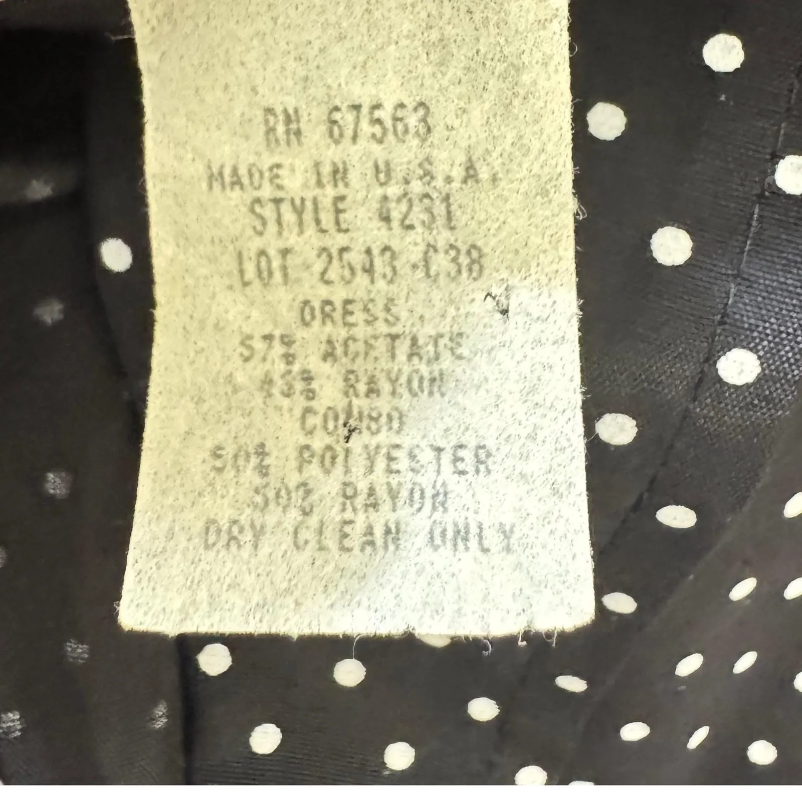 VTG 70 80 SJ Fashion PolkaDot Romper Black White Button Detail USA 16 whimsical - Image 4